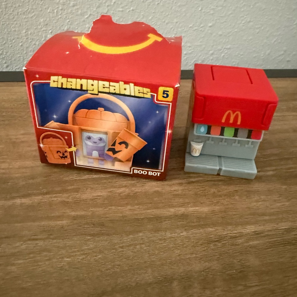 McDonald's Changeables Boo Bot and Soda Fountain Happy Meals Toys